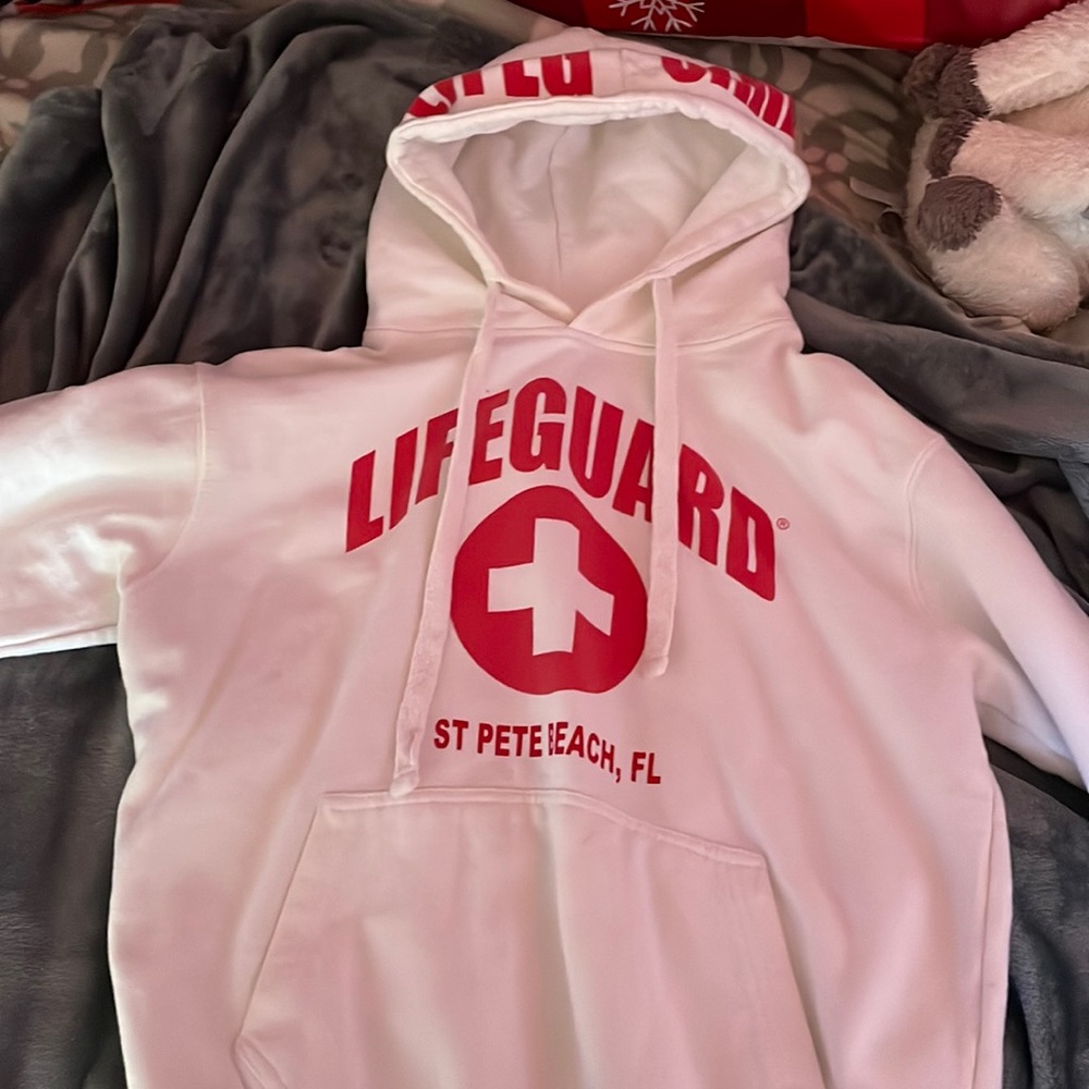 White Lifeguard Hoodie